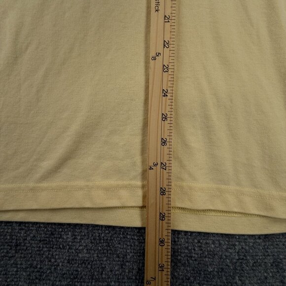 Travis Mathew Golf Polo Shirt Yellow Short Sleeve Beach Palm Tree XL Pima Blend - Picture 4 of 12